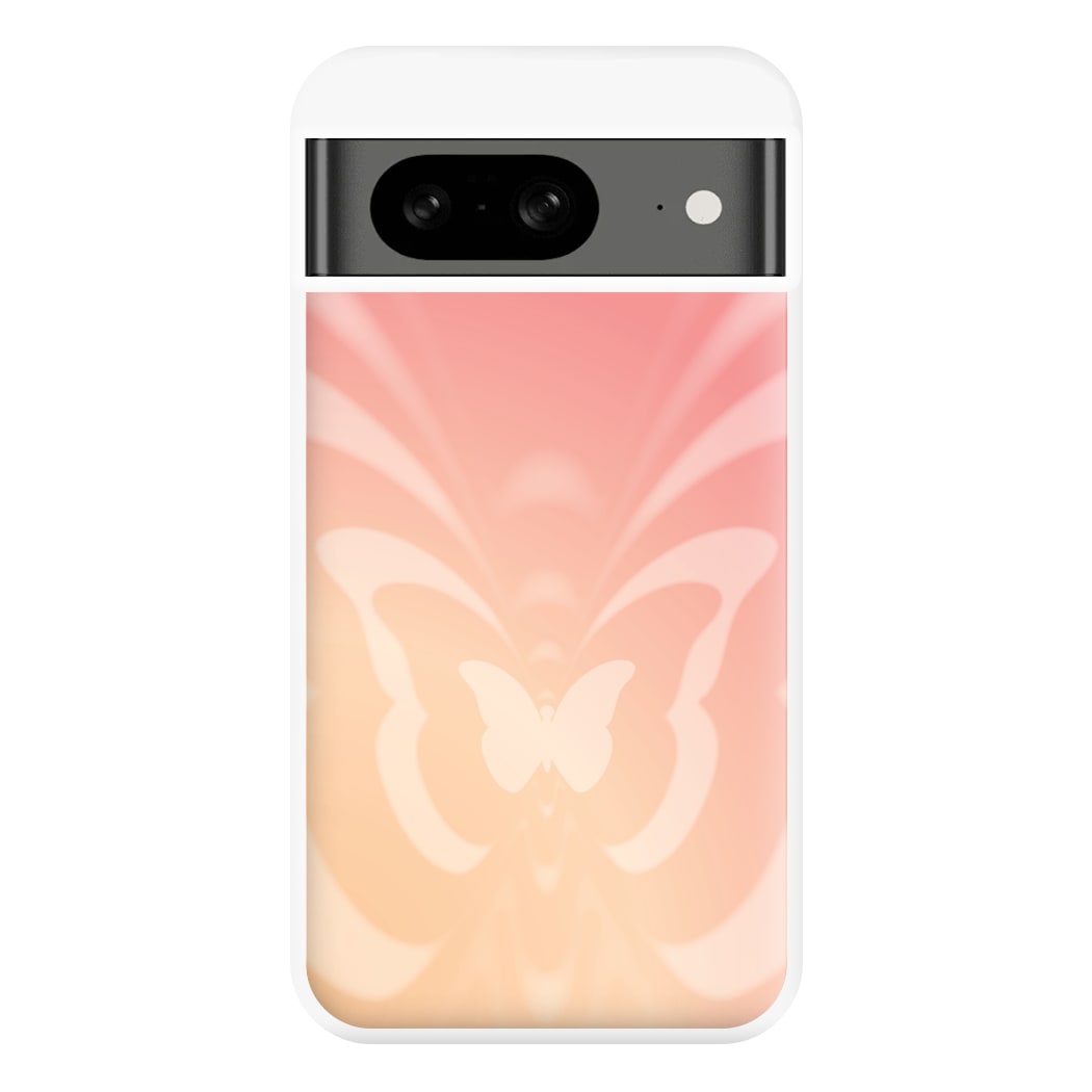 Butterfly Gradient Pink Phone Case for Google Pixel 8