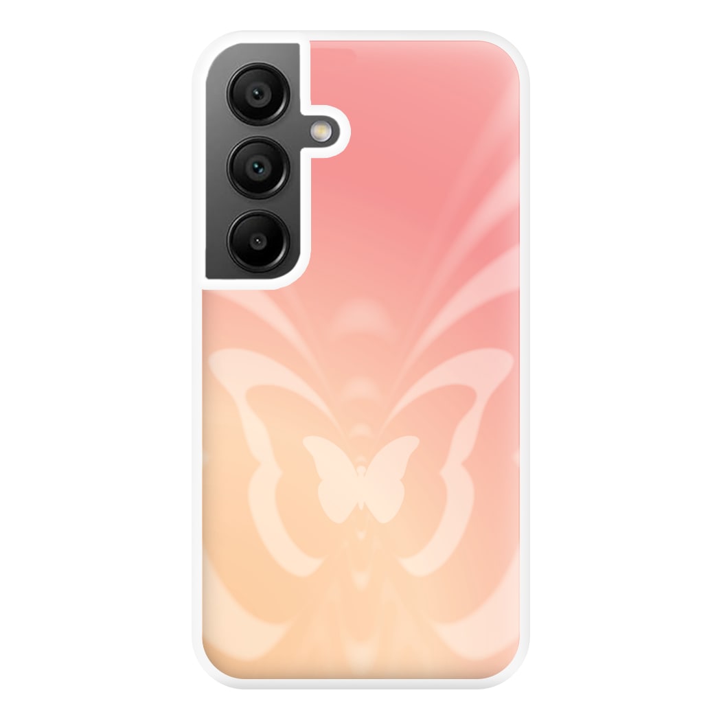 Butterfly Gradient Pink Phone Case for Galaxy A56