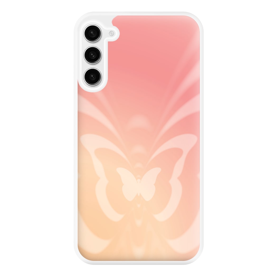 Butterfly Gradient Pink Phone Case for Galaxy S23FE