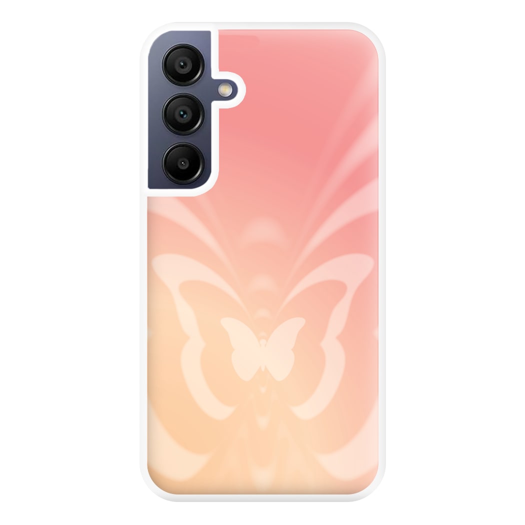 Butterfly Gradient Pink Phone Case for Galaxy A16