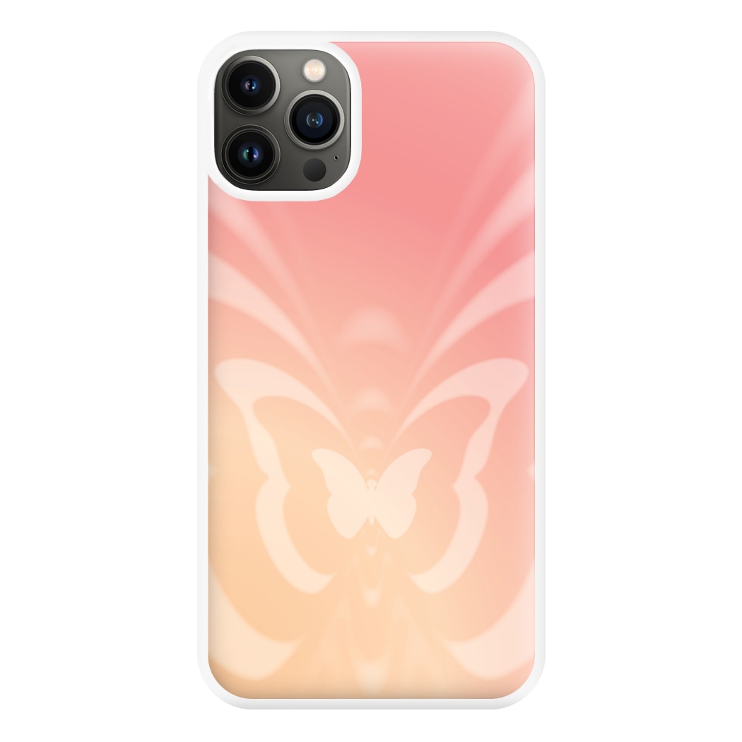 Butterfly Gradient Pink Phone Case for iPhone 13