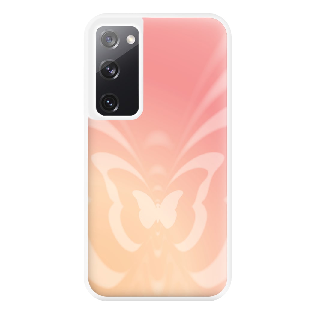 Butterfly Gradient Pink Phone Case for Galaxy S20FE