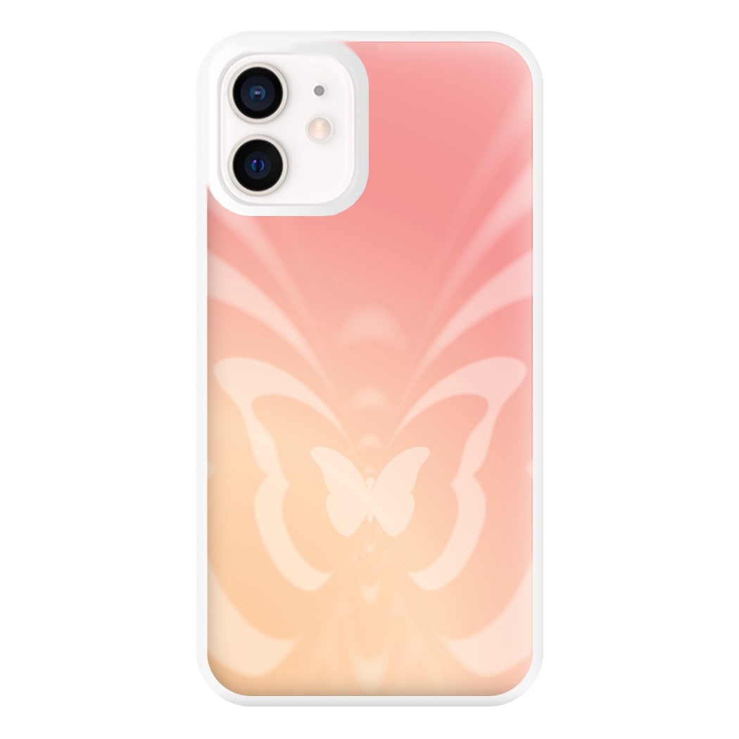 Butterfly Gradient Pink Phone Case for iPhone 12 Mini