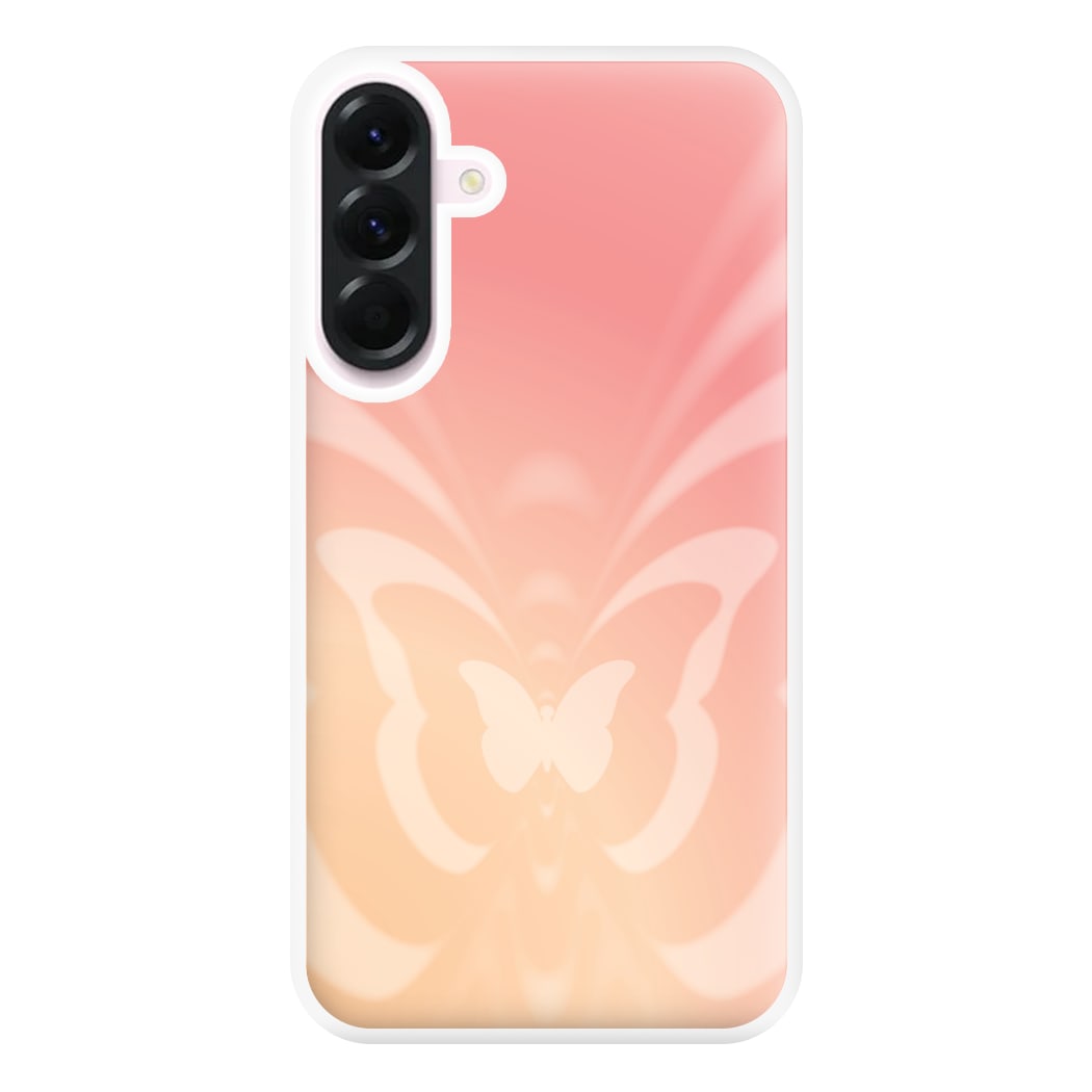 Butterfly Gradient Pink Phone Case for Galaxy A36