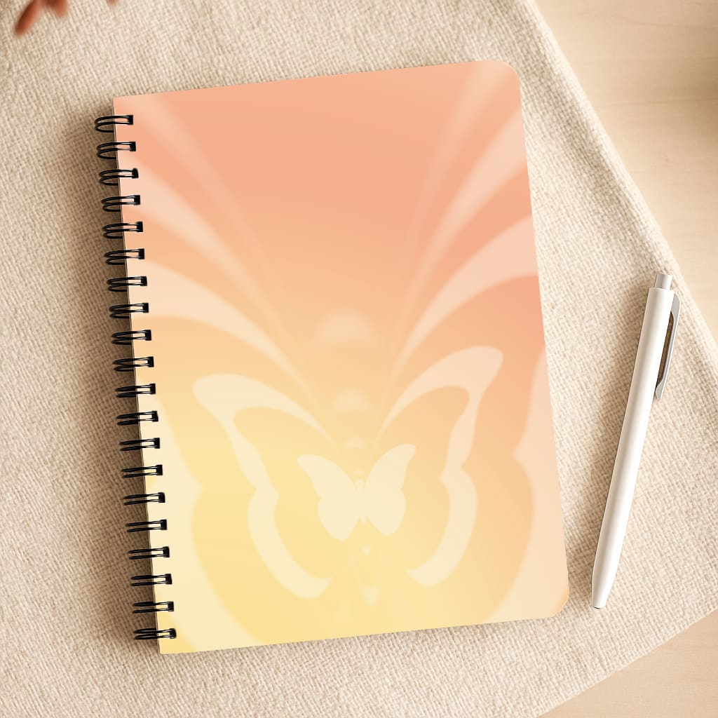 Butterfly Gradient Yellow Notepad