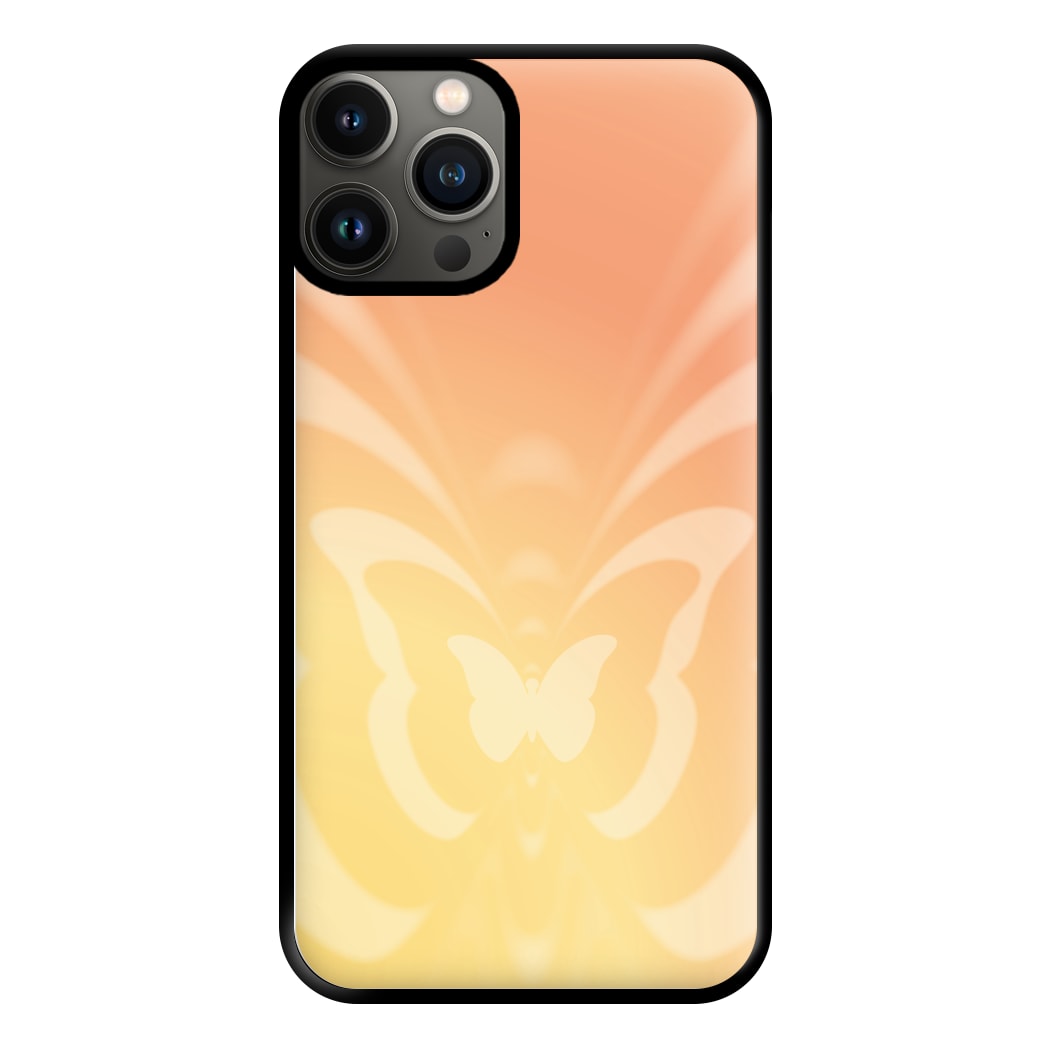 Butterfly Gradient Yellow Phone Case for iPhone 11 Pro Max