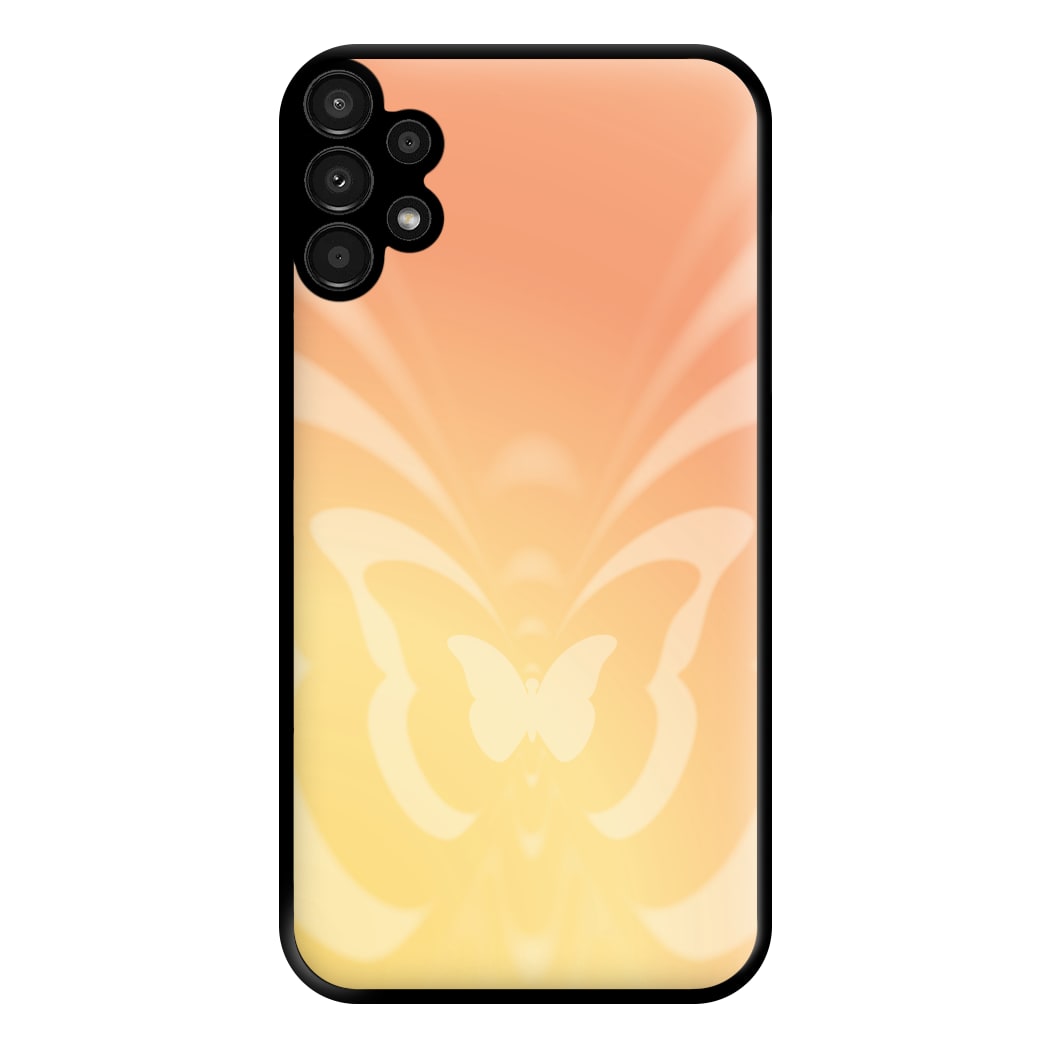 Butterfly Gradient Yellow Phone Case for Galaxy A13