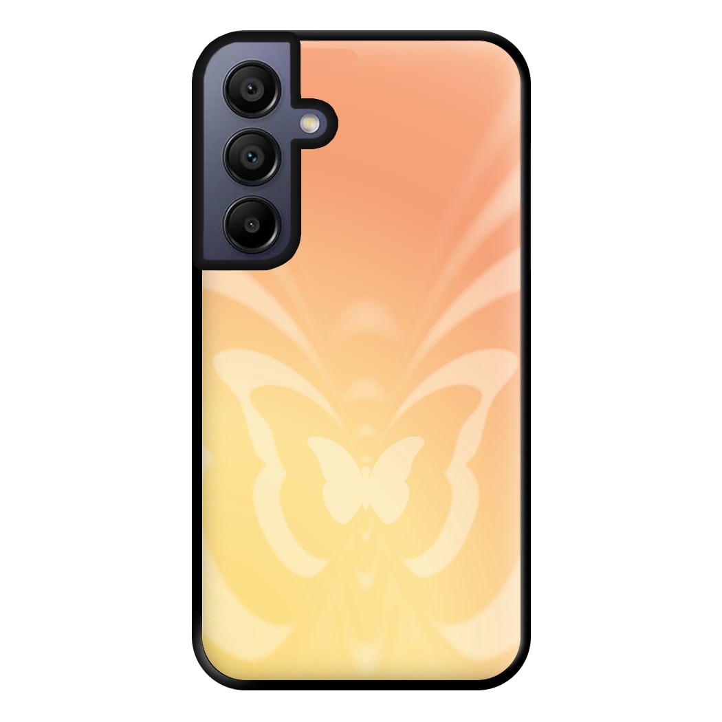 Butterfly Gradient Yellow Phone Case for Galaxy A16