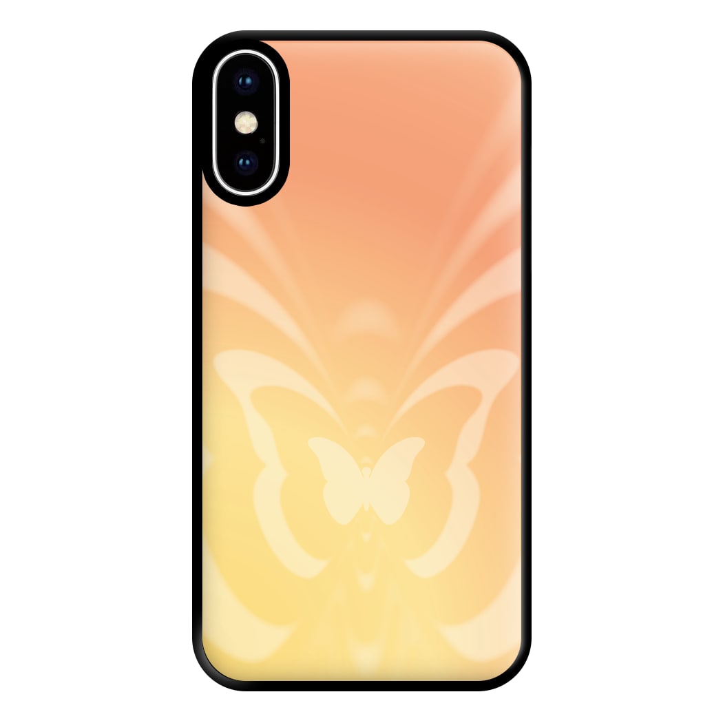 Butterfly Gradient Yellow Phone Case for iPhone XS Max