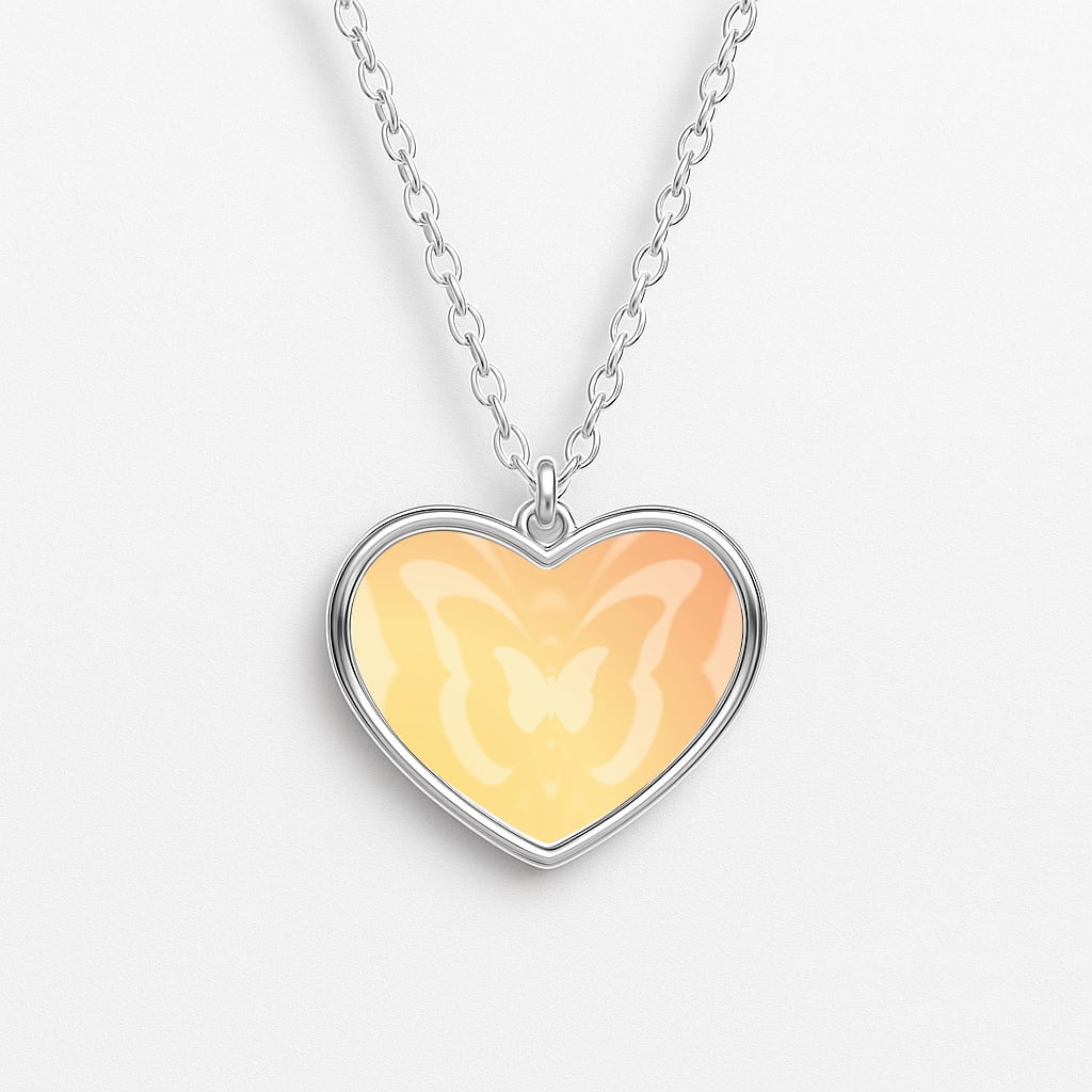 Butterfly Gradient Yellow Necklace