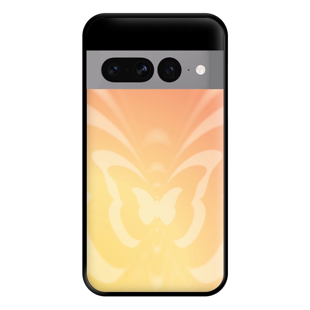 Butterfly Gradient Yellow Phone Case for Google Pixel 7 Pro