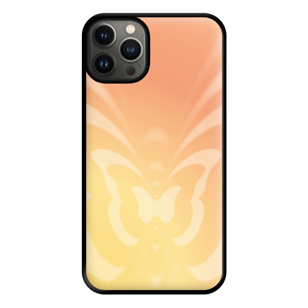 Butterfly Gradient Yellow Phone Case for iPhone 13