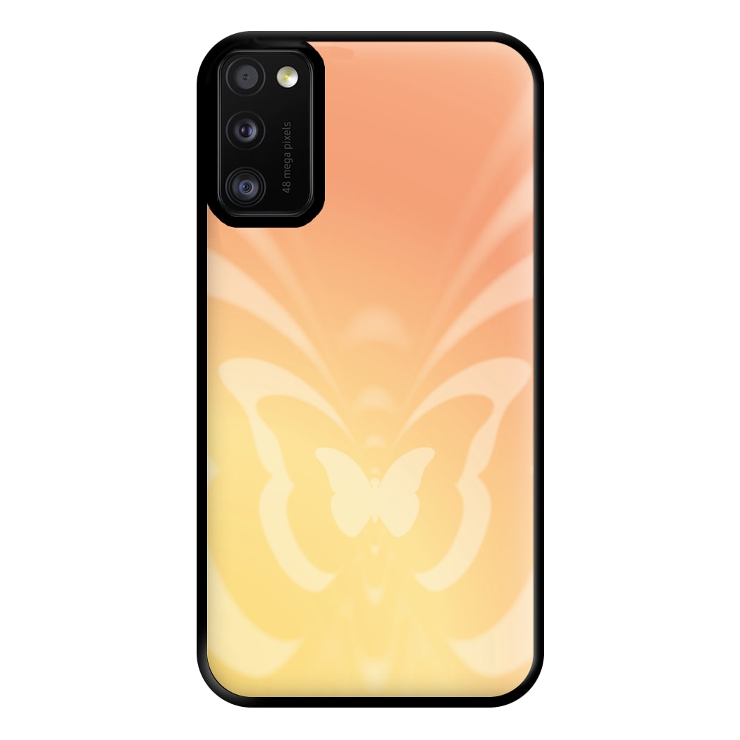 Butterfly Gradient Yellow Phone Case for Galaxy A41