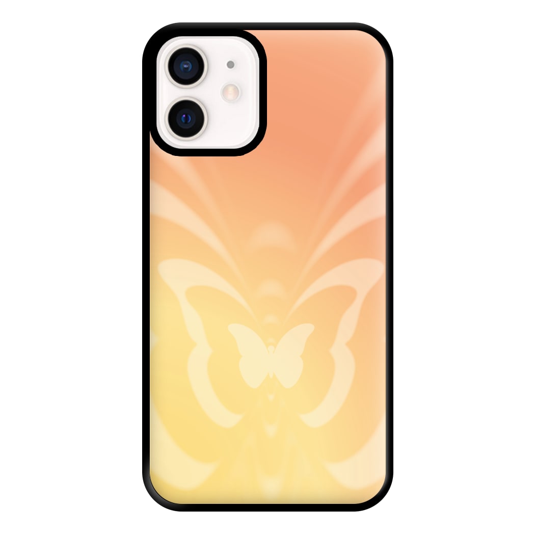Butterfly Gradient Yellow Phone Case for iPhone 13 Mini