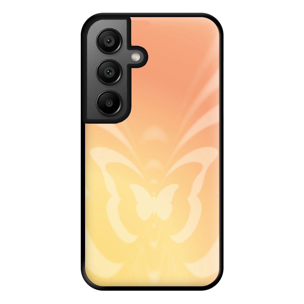 Butterfly Gradient Yellow Phone Case for Galaxy A56