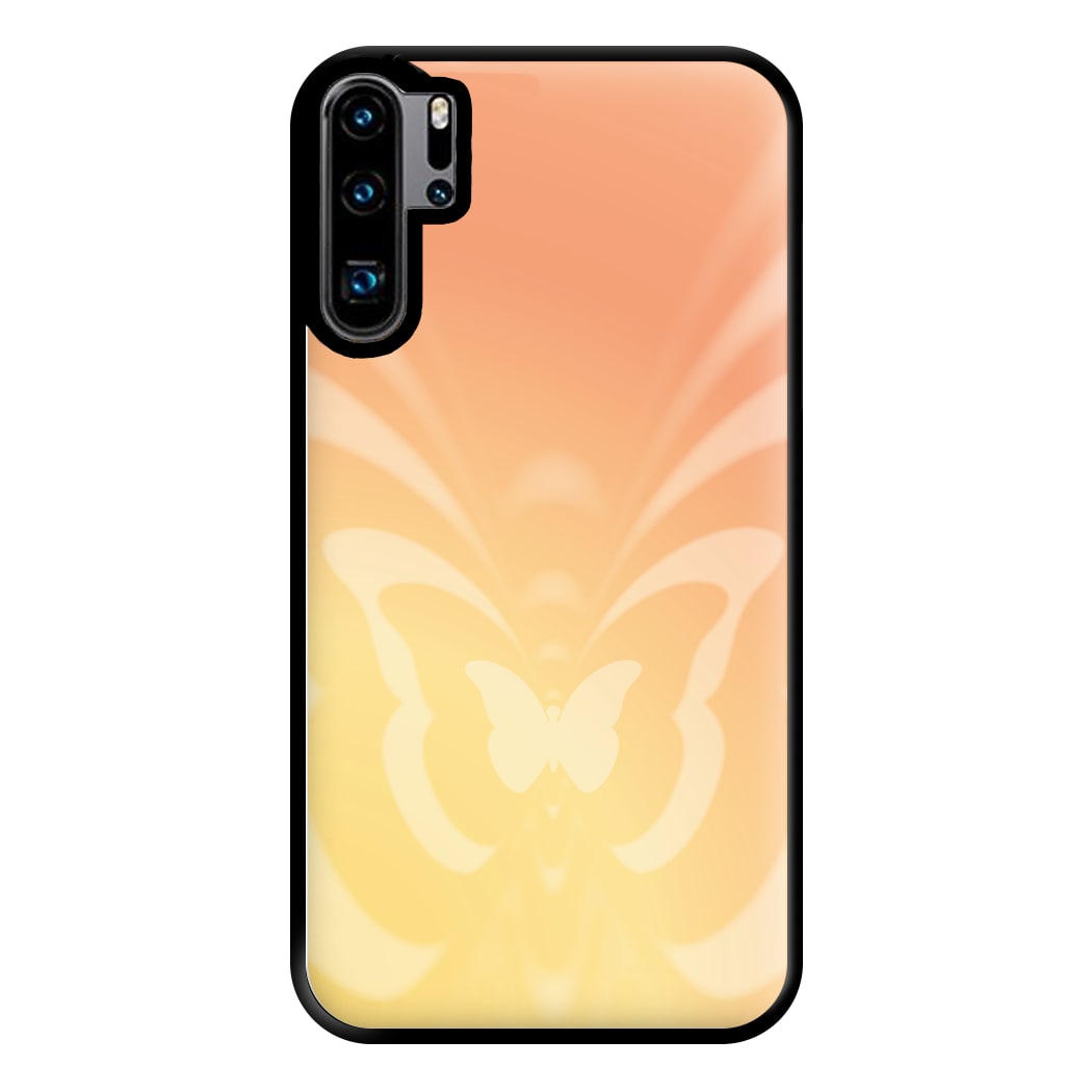 Butterfly Gradient Yellow Phone Case for Huawei P30 Pro