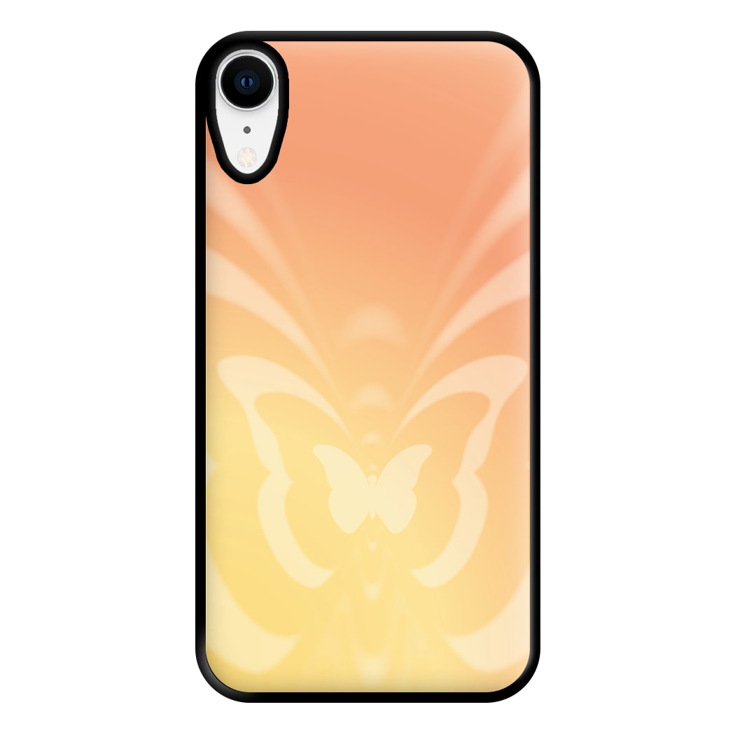 Butterfly Gradient Yellow Phone Case for iPhone XR