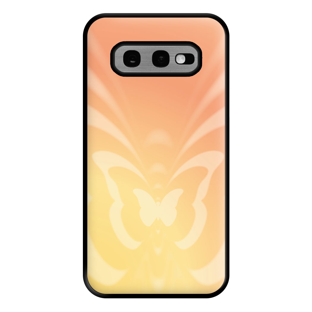 Butterfly Gradient Yellow Phone Case for Galaxy S10e