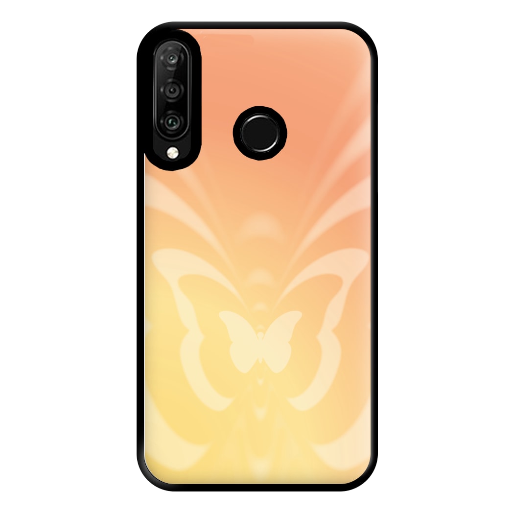 Butterfly Gradient Yellow Phone Case for Huawei P30 Lite