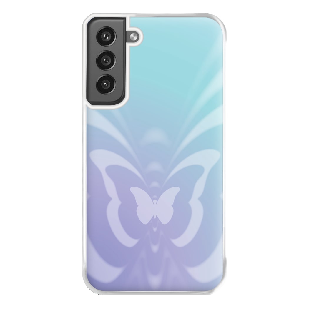 Butterfly Gradient Purple Phone Case for Galaxy S21FE