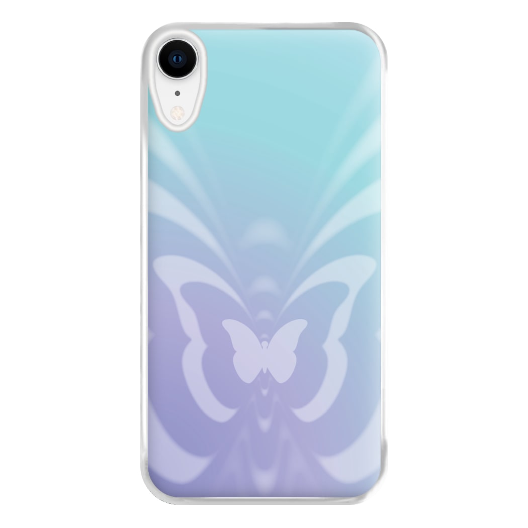Butterfly Gradient Purple Phone Case for iPhone XR