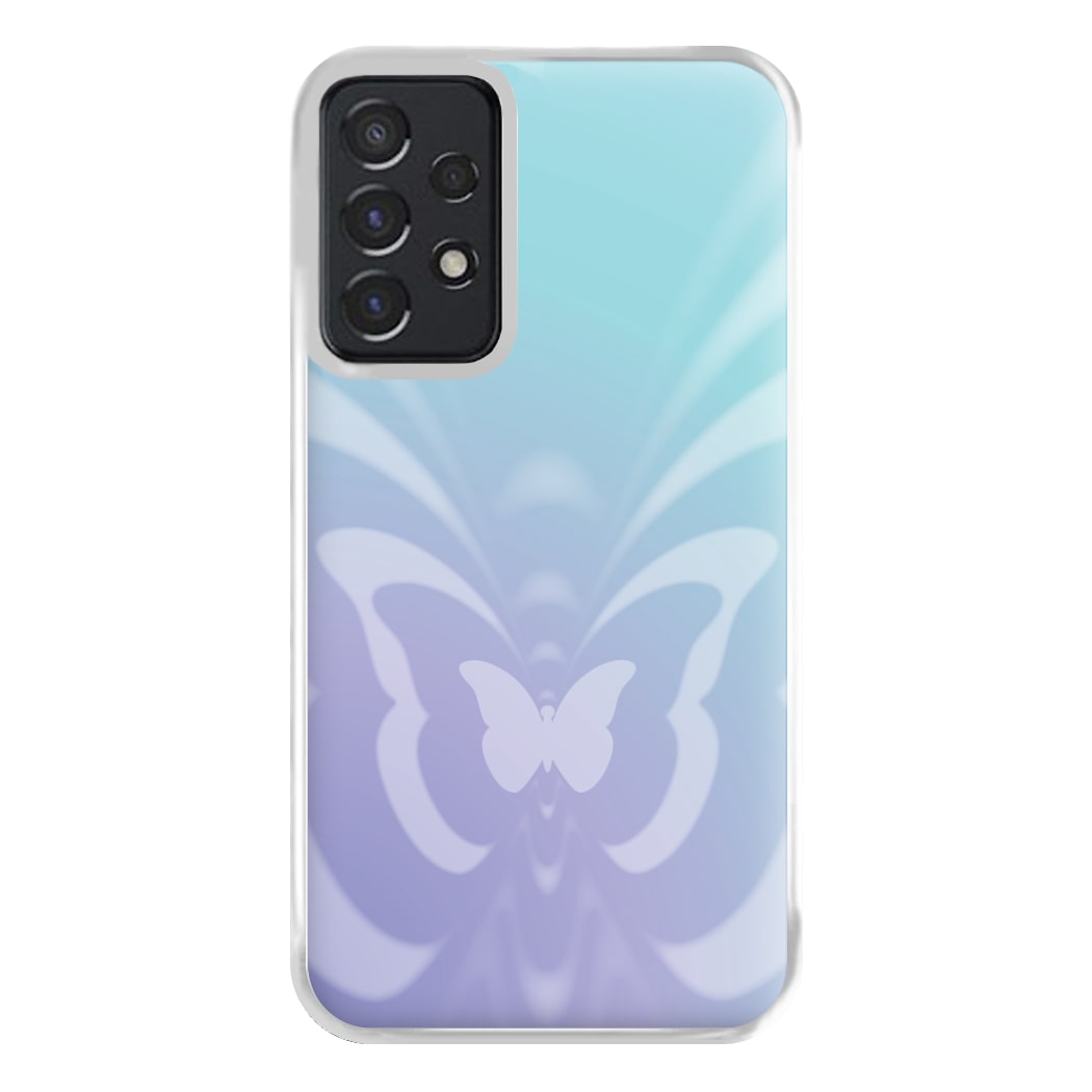 Butterfly Gradient Purple Phone Case for Galaxy A52 / A52s