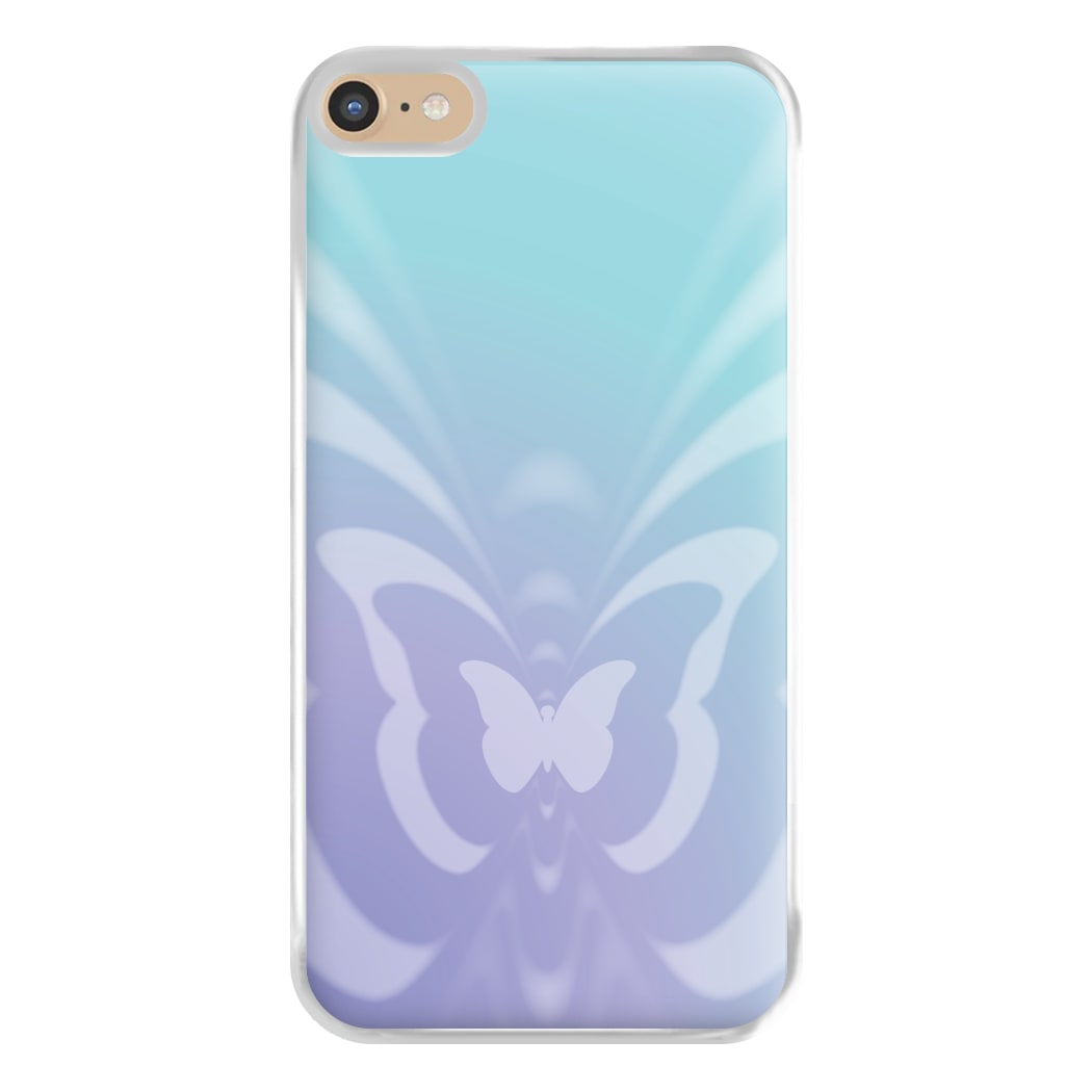 Butterfly Gradient Purple Phone Case for iPhone 6 Plus / 7 Plus / 8 Plus