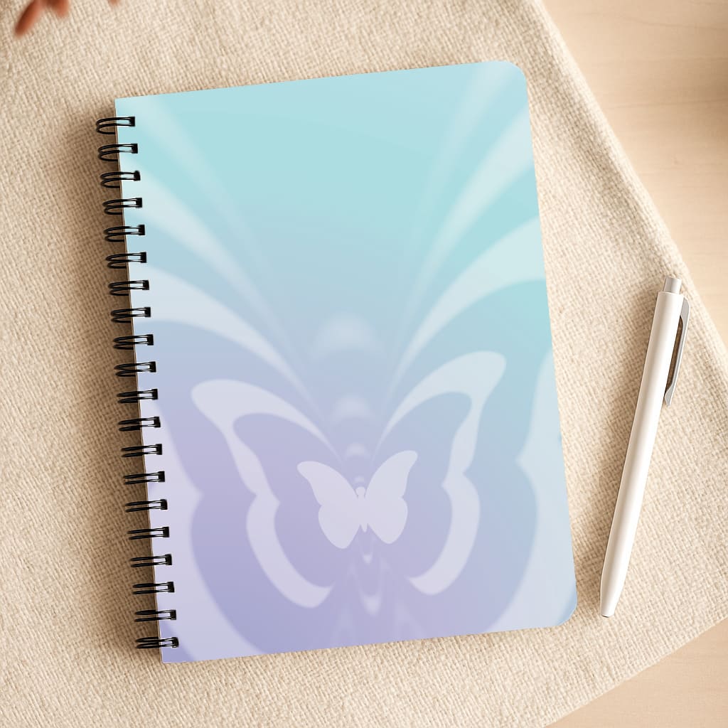 Butterfly Gradient Purple Notepad