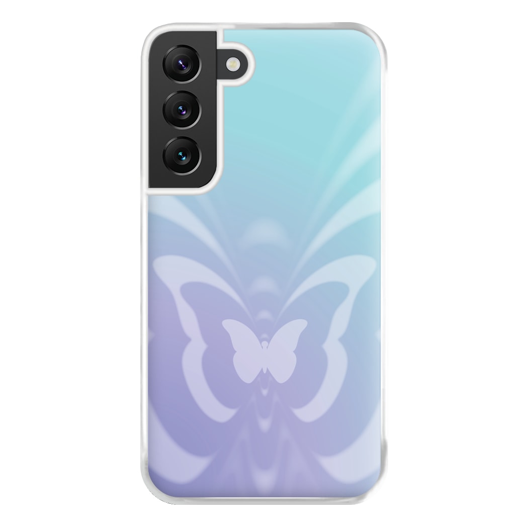Butterfly Gradient Purple Phone Case for Galaxy S22 Plus