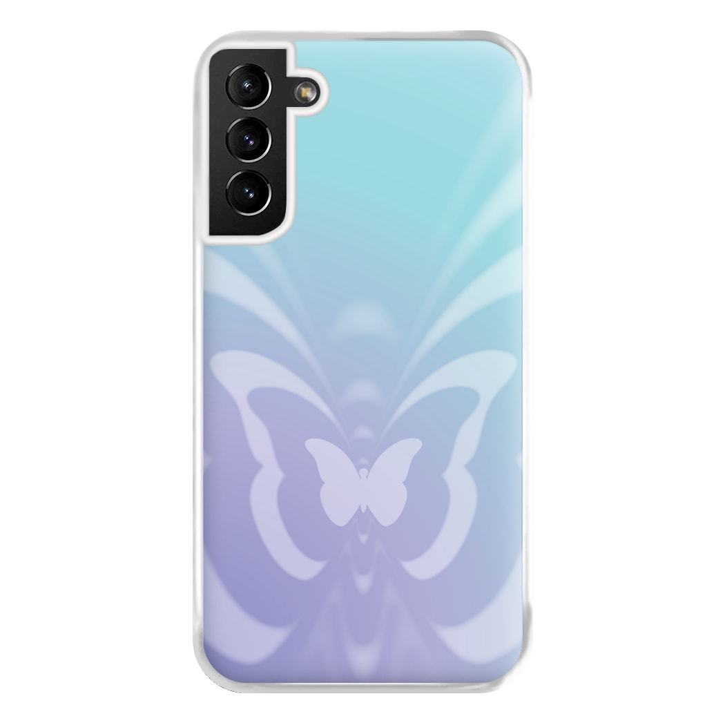 Butterfly Gradient Purple Phone Case for Galaxy S21 Plus