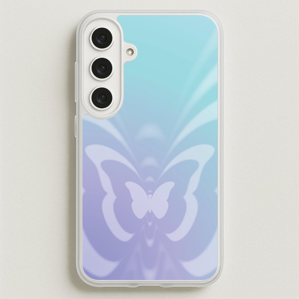 Butterfly Gradient Purple Phone Case for Galaxy S25FE