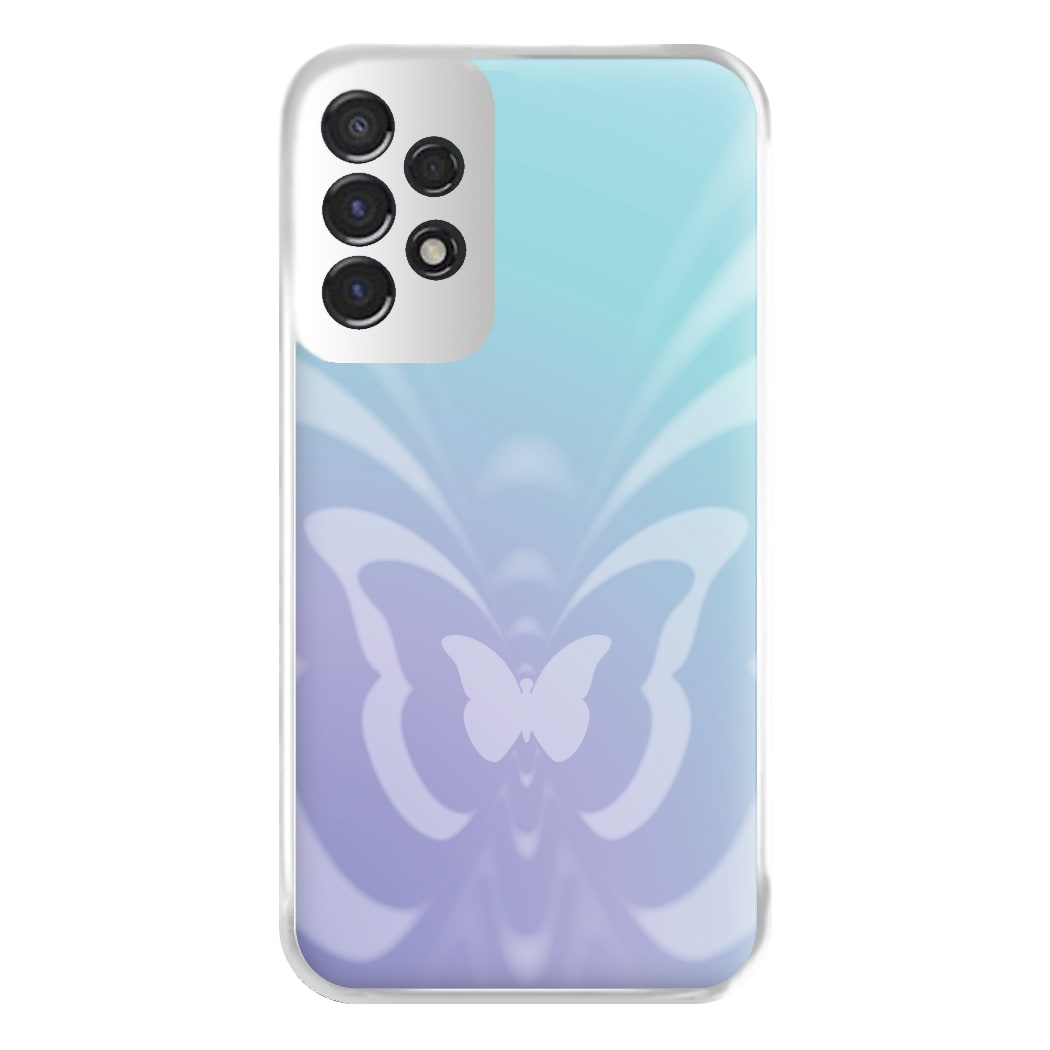 Butterfly Gradient Purple Phone Case for Galaxy A53