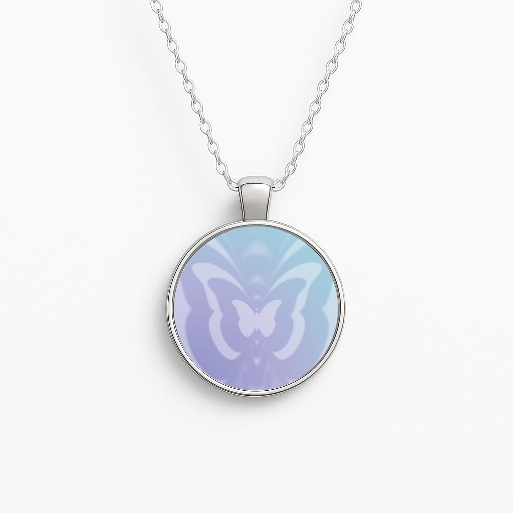 Butterfly Gradient Purple Necklace