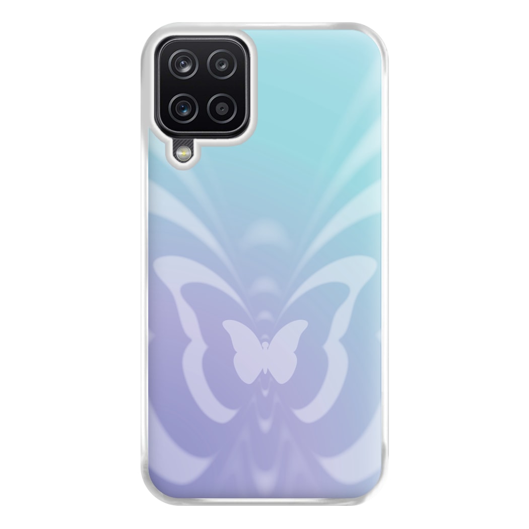 Butterfly Gradient Purple Phone Case for Galaxy A12