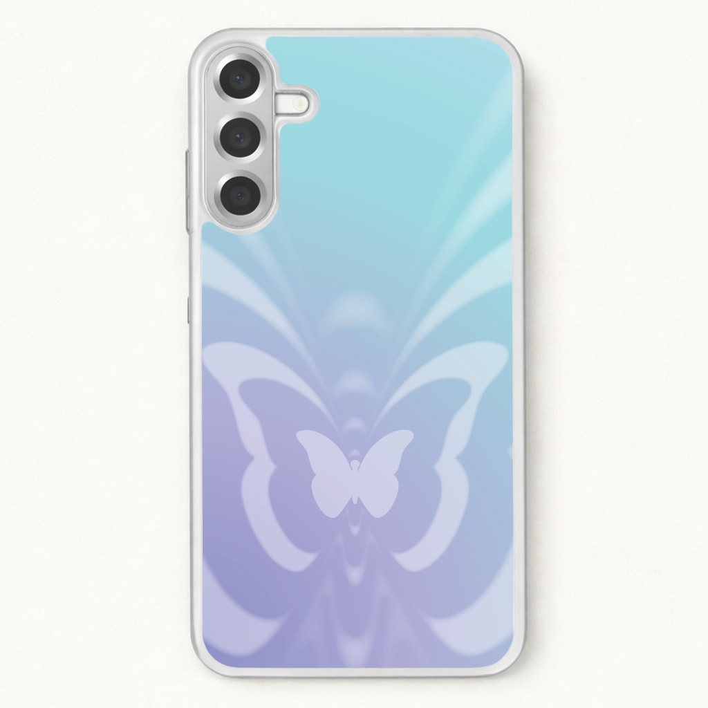 Butterfly Gradient Purple Phone Case for Galaxy A17
