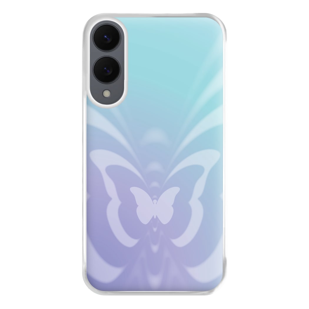 Butterfly Gradient Purple Phone Case for Galaxy S25 Edge