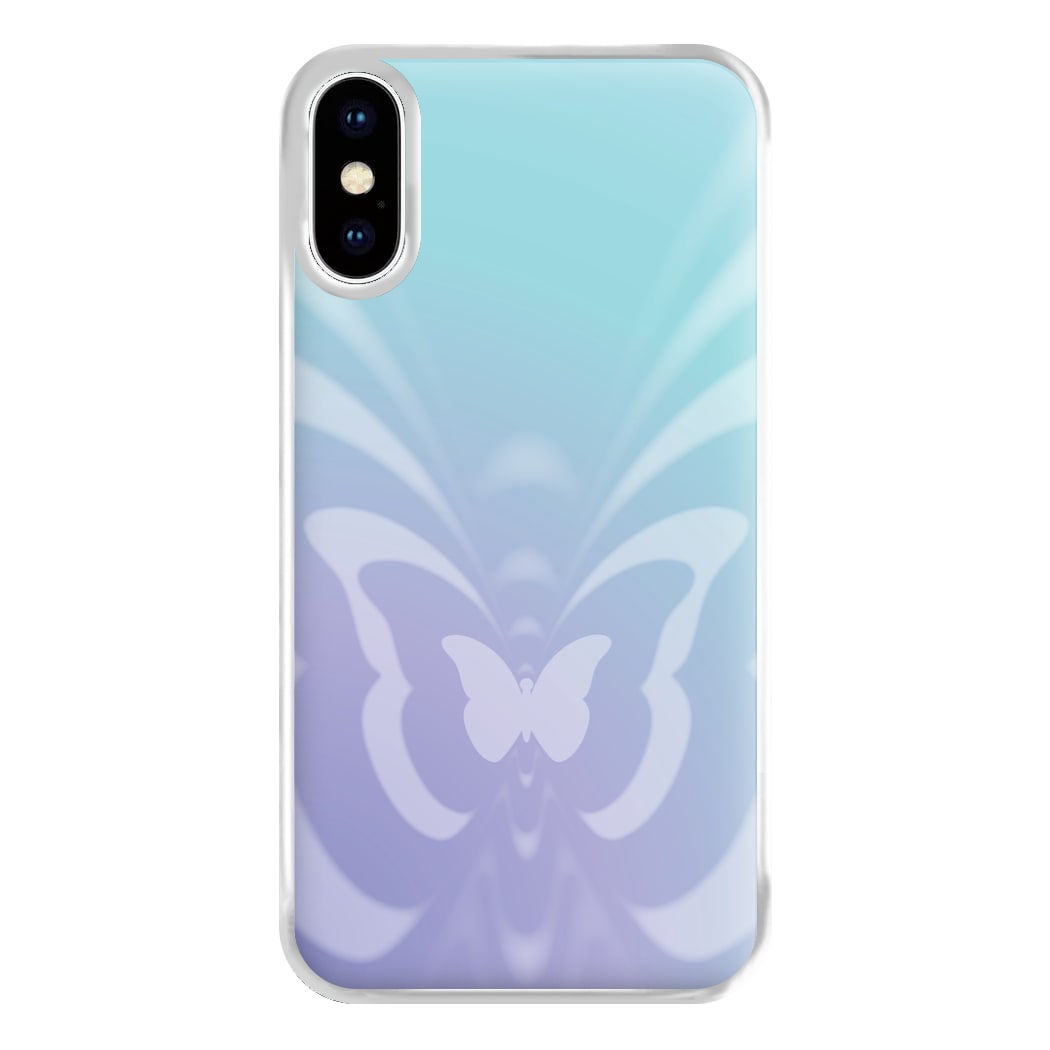 Butterfly Gradient Purple Phone Case for iPhone XS Max