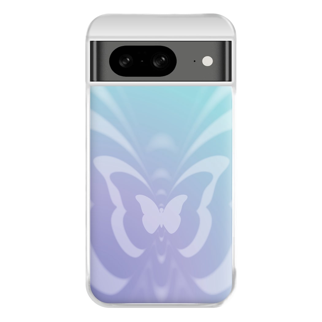 Butterfly Gradient Purple Phone Case for Google Pixel 8