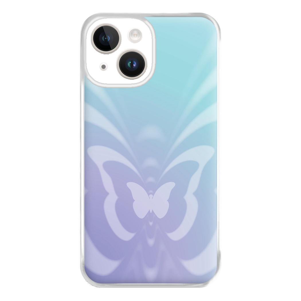 Butterfly Gradient Purple Phone Case for iPhone 14