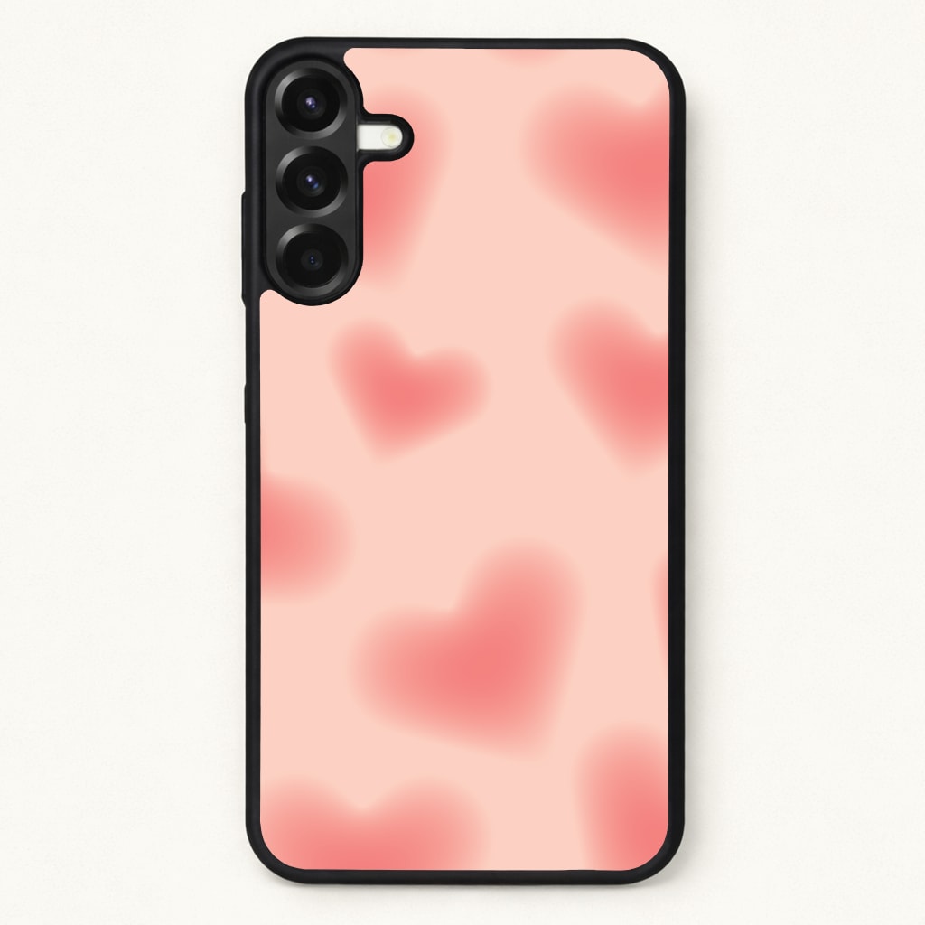 Gradient Red Hearts Pattern Phone Case for Galaxy A37