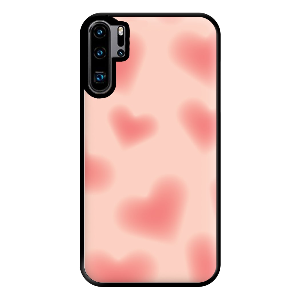 Gradient Red Hearts Pattern Phone Case for Huawei P30 Pro