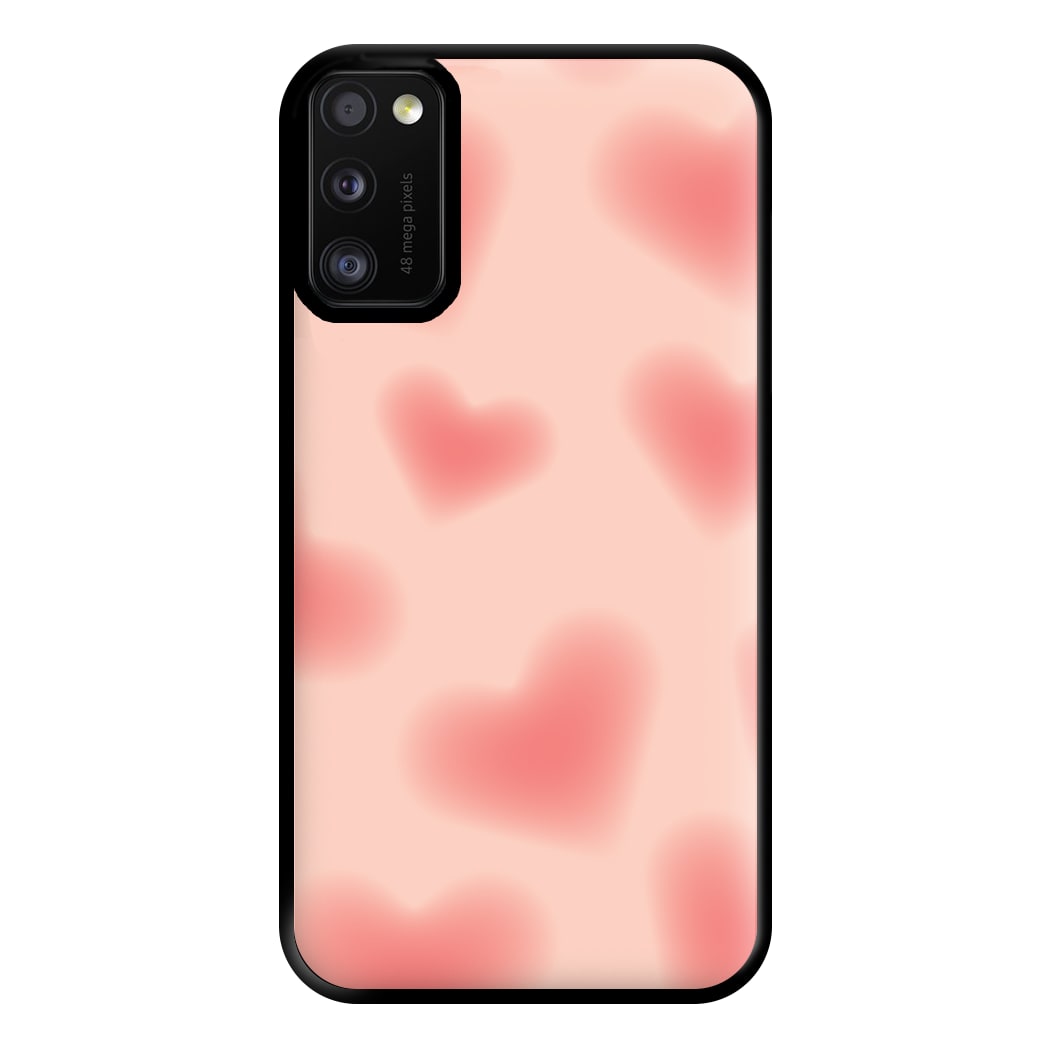 Gradient Red Hearts Pattern Phone Case for Galaxy A41