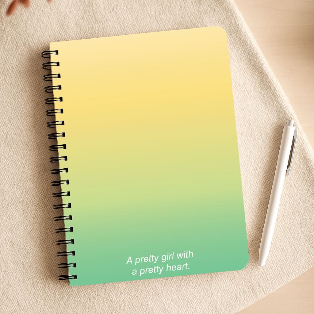 A Pretty Girl With A Pretty Heart Notepad