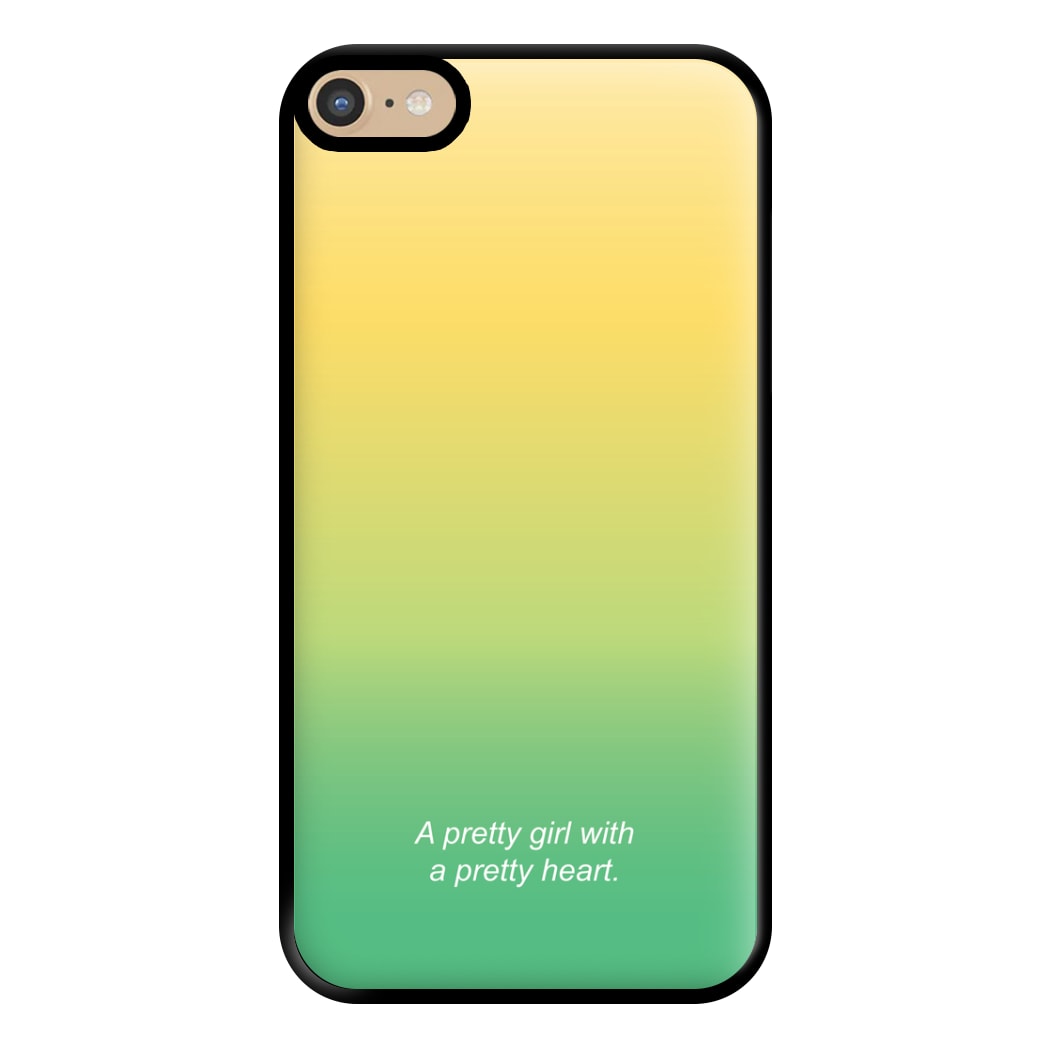 A Pretty Girl With A Pretty Heart Phone Case for iPhone 6 Plus / 7 Plus / 8 Plus