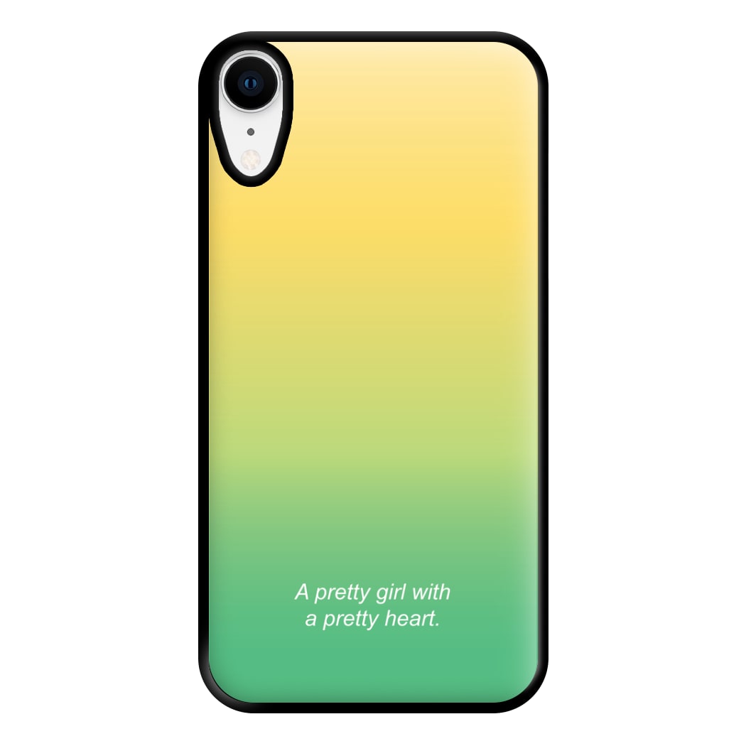 A Pretty Girl With A Pretty Heart Phone Case for iPhone XR