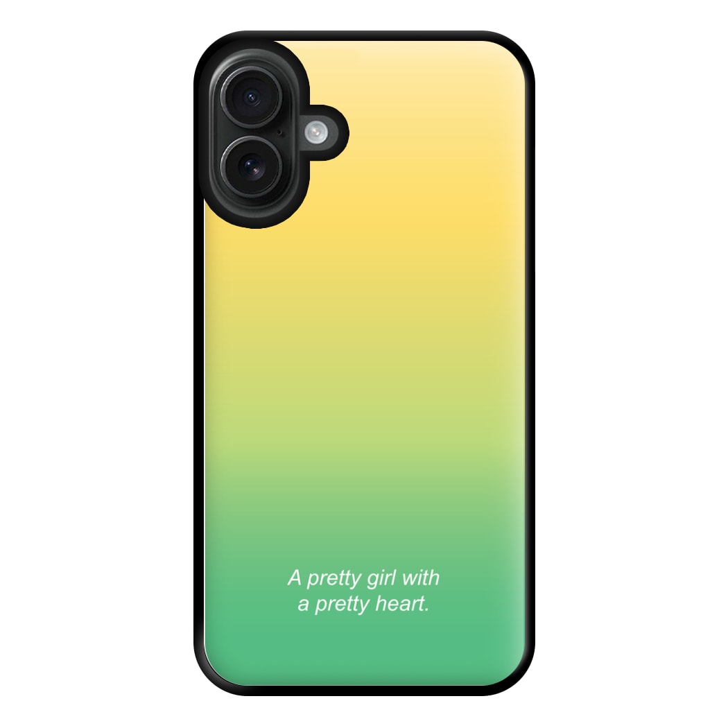 A Pretty Girl With A Pretty Heart Phone Case for iPhone 16 Plus