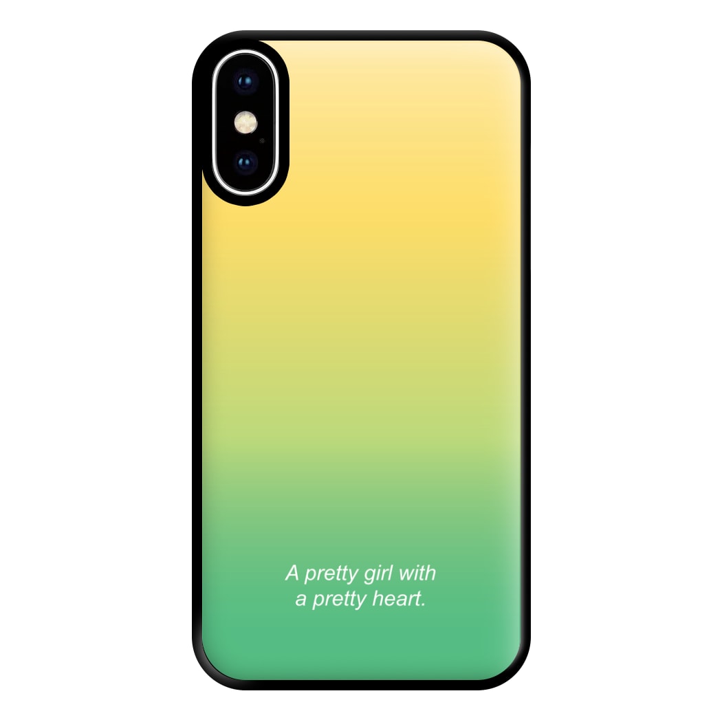 A Pretty Girl With A Pretty Heart Phone Case for iPhone XS Max