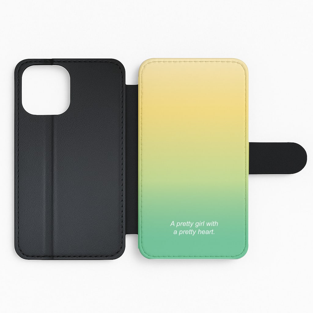 A Pretty Girl With A Pretty Heart Flip Phone Case