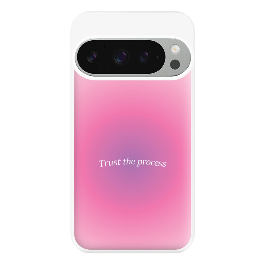 Trust The Process Pink Gradient Phone Case for Google Pixel 9 Pro XL