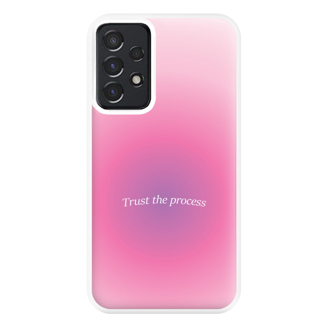 Trust The Process Pink Gradient Phone Case for Galaxy A52 / A52s